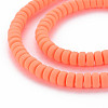 Handmade Polymer Clay Beads Strands CLAY-N008-39-4