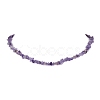 Natural Amethyst Chip Beaded Necklace NJEW-JN04616-06-1