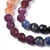 Natural & Synthetic Mixed Gemstone Beads Strands G-D080-A01-01-35-3