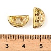 Brass Crystal Rhinestone Spacer Bars RB-T019-02A-G-3