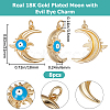 8Pcs Eco-Friendly Brass Enamel Pendants KK-BBC0008-76-2