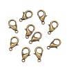 Antique Bronze Alloy Lobster Claw Clasps X-E102-NFAB-2