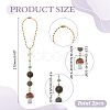 2Pcs Resin Mushroom Pendant Decorations HJEW-ME0001-12B-2