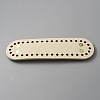 Oval PU Leather Knitting Crochet Bags Nail Bottom Shaper Pad DIY-WH0349-98A-1