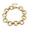 304 Stainless Steel Link Chain Bracelets for Women BJEW-P388-02B-G-4