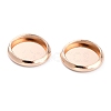 304 Stainless Steel Cabochon Settings STAS-Y001-12A-RG-2