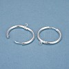 201 Stainless Steel Huggie Hoop Earring Findings STAS-P283-01L-S-1