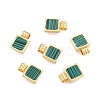 Synthetic Malachite Charms KK-A165-13G-2