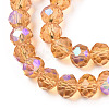 Electroplate Glass Beads Strands EGLA-A034-T3mm-L23-2
