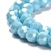 Electroplate Opaque Glass Beads Strands X-EGLA-A035-P6mm-A08-3