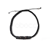 Coconut & Non-magnetic Synthetic Hematite Braided Bead Bracelet BJEW-PH01415-09-1
