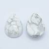 Natural Howlite Cabochons G-E491-B-04-2