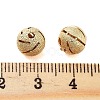 Texture Brass Beads KK-S379-02G-F-3