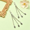 Tibetan Style Alloy Feather Tassel Big Pendants FIND-YW0003-92E-2