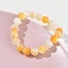 9MM Natural Yellow Shell Round Beaded Stretch Bracelets SH-CBACA76-18E-3