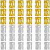 300Pcs 2 Colors Aluminum Dreadlocks Beads Hair Decoration ALUM-PA0001-02-7
