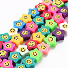 Handmade Polymer Clay Beads Strands CLAY-N008-016-1