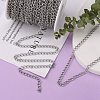 Tarnish Resistant 304 Stainless Steel Curb Chains CHS-Q001-22-4