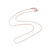 Ion Plating(IP) 304 Stainless Steel Serpentine Chain Necklace for Men Women NJEW-G076-01A-RG-2
