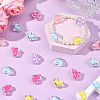 80Pcs Transparent Acrylic Beads TACR-SP0001-39-5