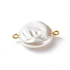 Eco-Friendly ABS Plastic Imitation Pearl Beads Link PALLOY-JF00825-3