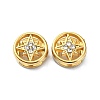 Ion Plating(IP)  304 Stainless Steel Slide Charms STAS-C089-06K-G-1