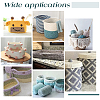 5Pcs 5 Style Wooden Crochet Basket Base WOOD-PH0009-43-3