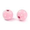 Dyed Natural Wooden Beads WOOD-O005-01A-2