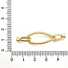 Teardrop Rack Plating Brass Fold Over Clasps KK-S508-22G-3
