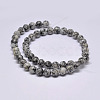 Natural Sesame Jasper/Kiwi Jasper Beads Strands X-G-F351-6mm-2