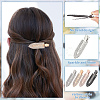 16Pcs 4 Colors Surfboard Shaped Alloy Rhinestone Alligator Hair Clips PHAR-CP0001-10-4