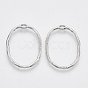 Alloy Open Back Bezel Pendants PALLOY-S121-84P-2
