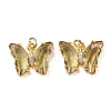 Brass Micro Pave Clear Cubic Zirconia Pendant ZIRC-P079-B02-18-1