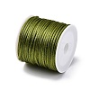 5 rolls 5 colors Nylon Satin Rattail Cords NWIR-PH0002-09A-01-2