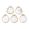 Natural Capiz Shell Pendants SSHEL-N034-129B-01-1