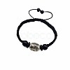 Alloy Oval Braided Bead Bracelets OH5478-1-1