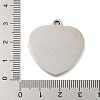 Non-Tarnish Valentine's Day 201 Stainless Steel Pendants STAS-L079-24P-03-3