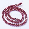 Electroplate Glass Beads Strands EGLA-A034-P2mm-B04-2