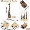 3Pcs Iron Bolo Tie Slide Clasps FIND-ANB0003-18AB-2