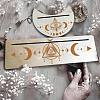 2Pcs 2 Style Natural Wood Card Stand for Tarot DJEW-GF0001-33I-5
