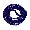 Opaque Solid Color Imitation Jade Glass Beads Strands EGLA-A044-P1mm-D07-3