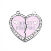 Alloy Enamel Split Pendant ENAM-S130-25G-1