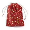 Gold Stamping Christmas Velvet Storage Bags ABAG-Q053-01A-01A-2