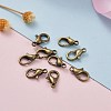 Zinc Alloy Lobster Claw Clasps E103-NFAB-5