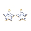 Printed Brass Pendants KK-CBA42CA-08G-07-1