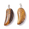Natural Tiger Eye Pendants G-I314-01P-11-2