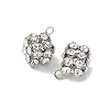 Brass Rhinestone Pendants KK-U057-01P-01-2