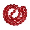 Electroplate Glass Beads Strands EGLA-N012-08N-2