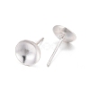 925 Sterling Silver Ear Stud Findings STER-K167-043E-S-2