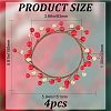 Plastic Artificial Berry Candle Ring AJEW-WH0401-05-2